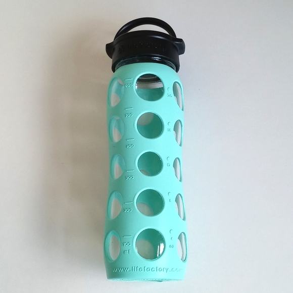 Aqua Life Factory Glass Water Bottle w/ Silicone Sleeve - Picture 1 of 11